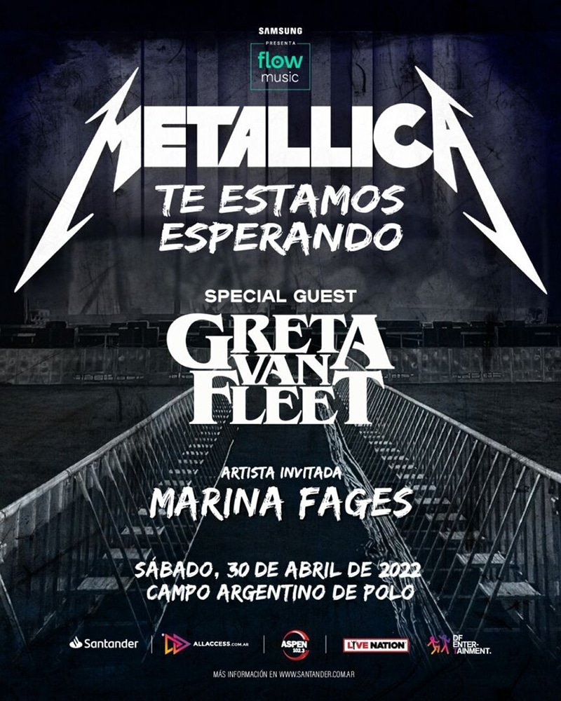 Metallica - Argentina 2022 - Pontik® Radio - poster
